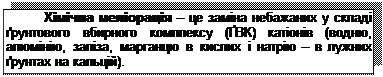 Подпись: Хімічна меліорація – це заміна небажаних у складі ґрунтового вбирного комплексу (ҐВК) катіонів (водню, алюмінію, заліза, марганцю в кислих і натрію – в лужних ґрунтах на кальцій).